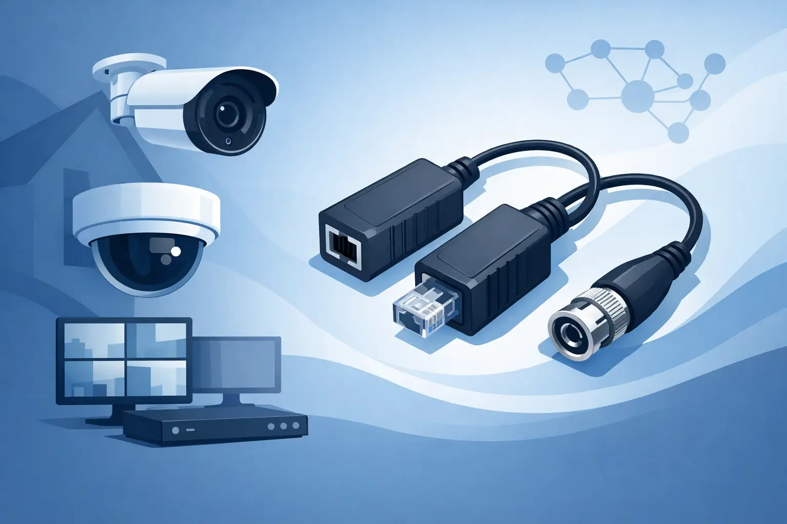 Balun para cámaras de seguridad: cuándo usarlo