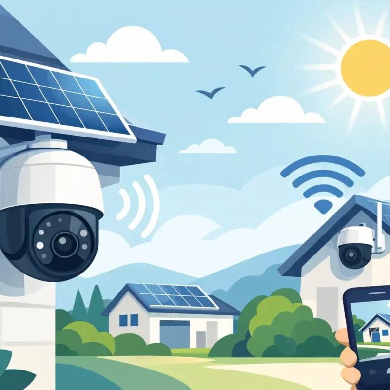 Cámaras de seguridad WiFi con energía solar