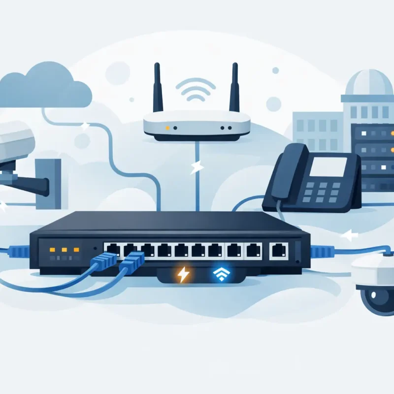 ¿Para qué sirve un switch PoE?