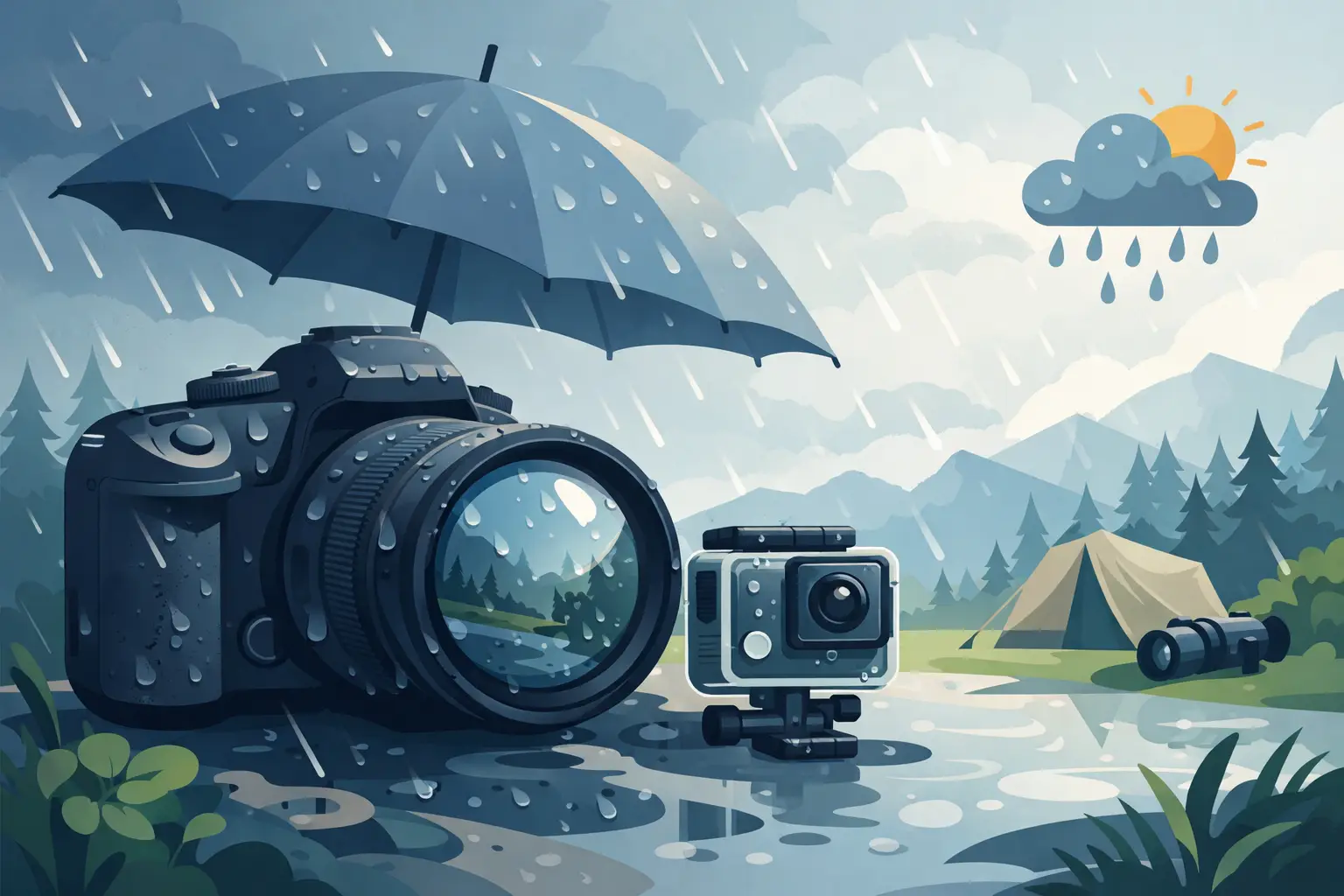 ¿Qué cámara sirve para lluvia? Guía para exterior