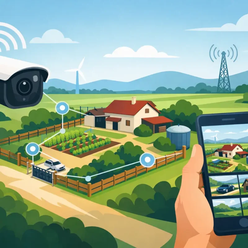 Cómo proteger una parcela con cámaras 4G