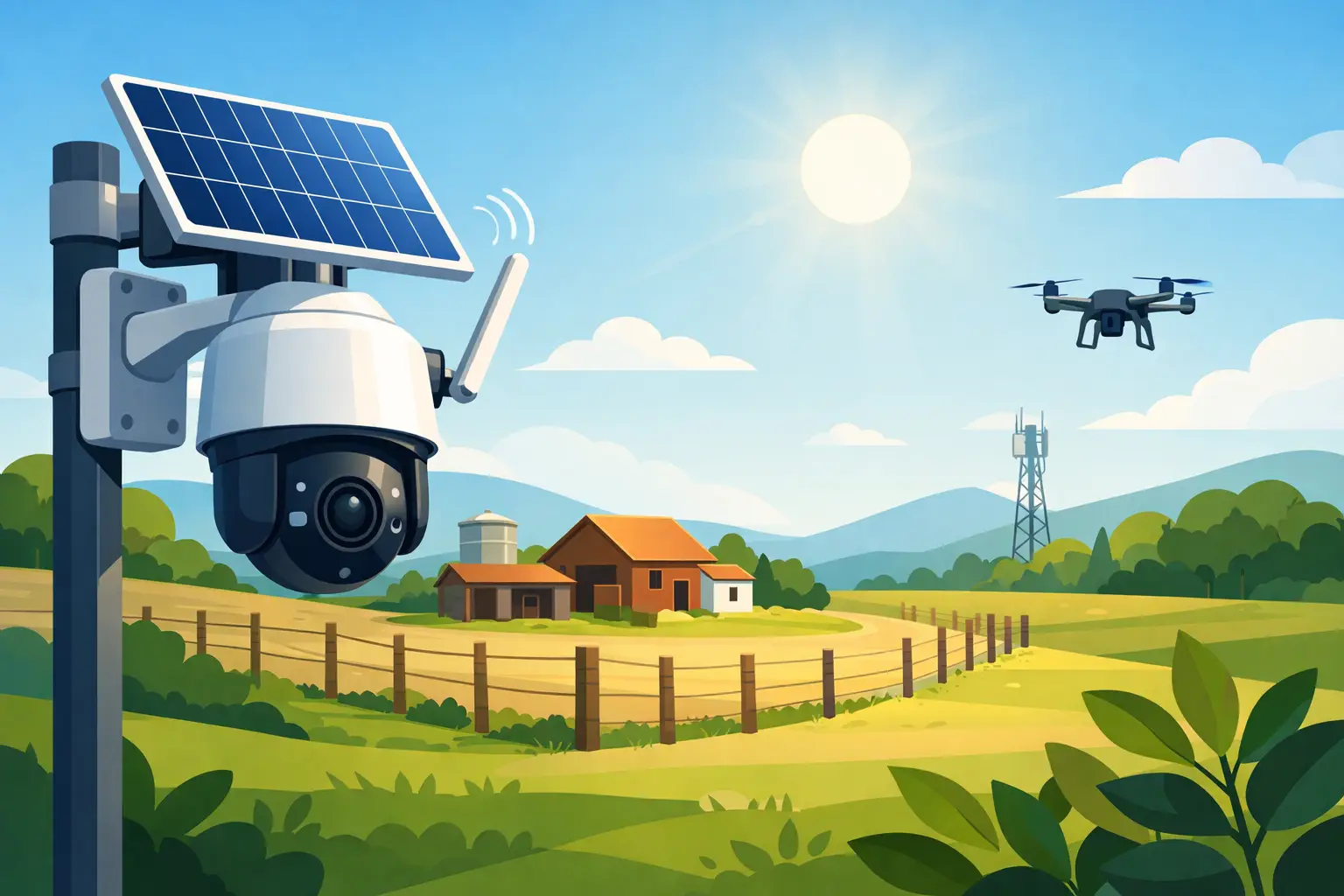Guía de cámaras solares 4G para parcelas